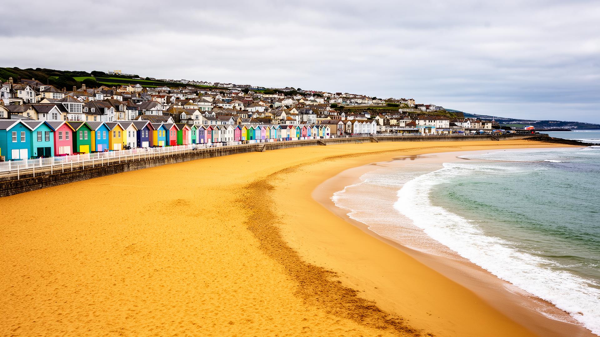 Barry Island beach in Wales